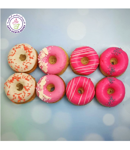 Colorful Donuts - Pink & White