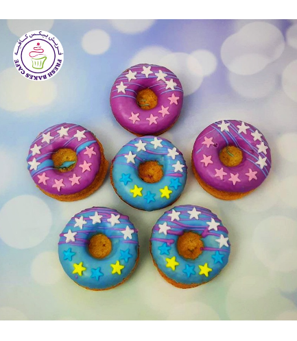 Colorful Donuts - Purple & Blue