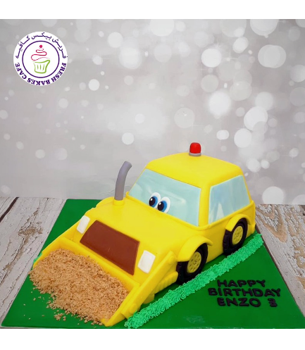 Construction Themed Cake - Digger - 3D Cake