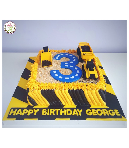 Construction Themed Cake - Toys 01a