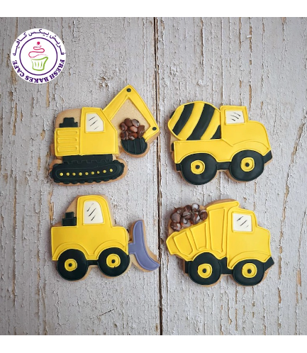 Construction Themed Cookies - Trucks 01a