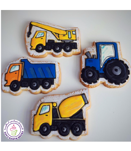 Construction Themed Cookies - Trucks 02