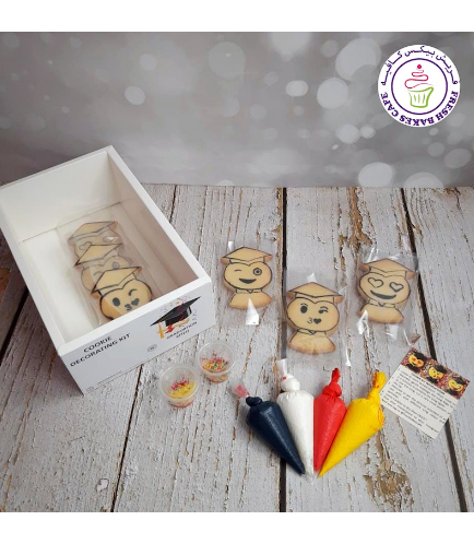 Emoji Themed Cookies - Graduation - Decorating Kit