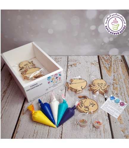 Sea Creatures Themed Cookies - Decorating Kit 02