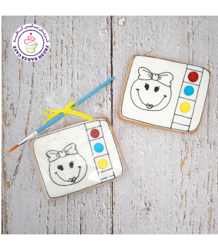 Smiley Themed Cookie Painting Kit - Girl