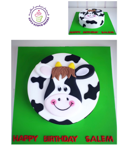 Cake - Cow - 2D Cake Topper