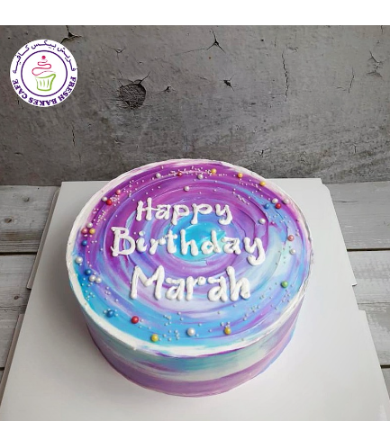 Cake - Color Swirls - Mixed