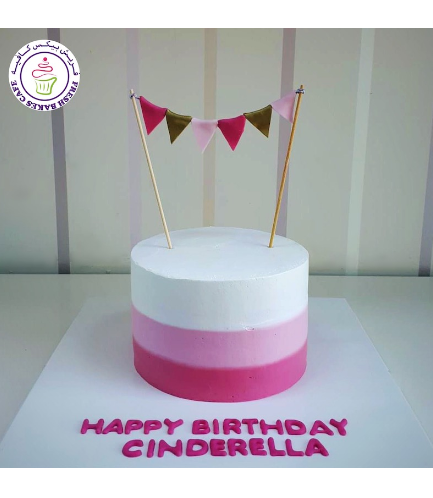 Cream Ombre Cake - Shaded - Pink 02