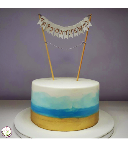 Cake - Ombre - Fondant - Blue 02