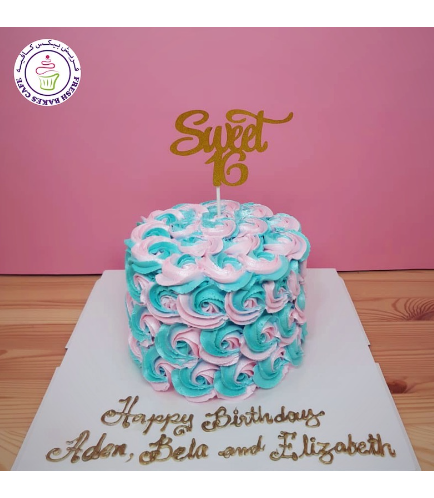 Cake - Blue & Pink - Two-Toned 01a