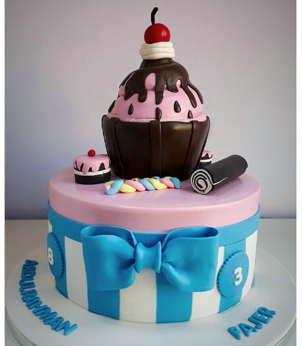 Candies & Cupcake Themed Cake