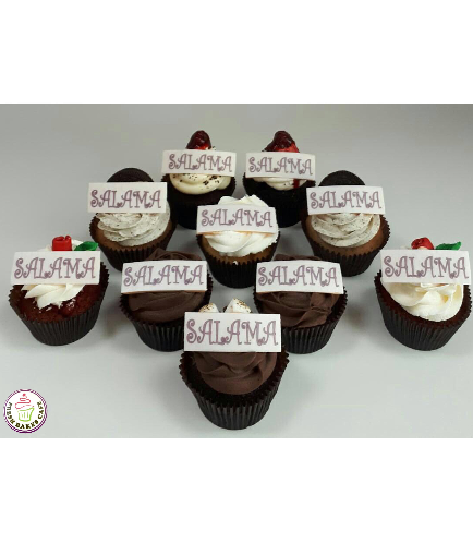 Cupcakes with Names - Name Cards - Printed