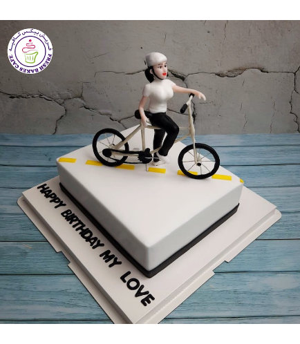 Cycling Themed Cake - 3D Character 03