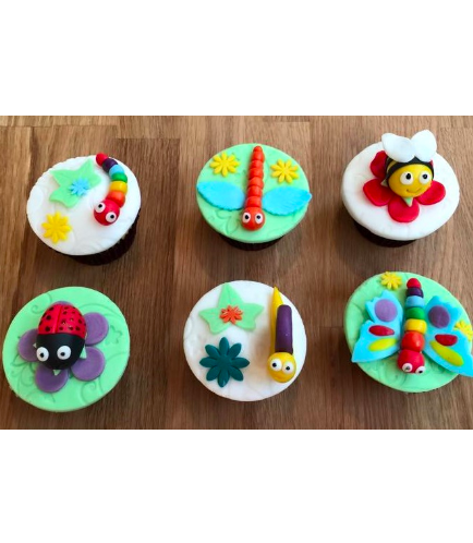 Insects Themed Cupcakes