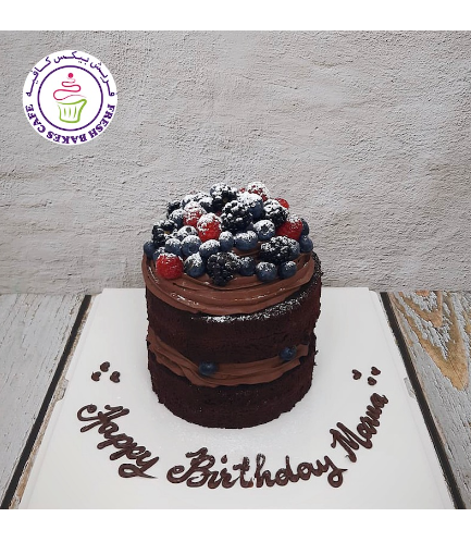 Cake with Berries - Chocolate Cake 01