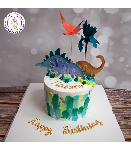 Dinosaur Themed Cake - Printed Pictures - 2D 01