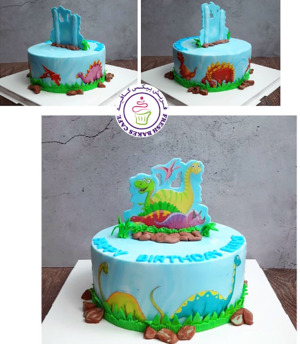 Dinosaur Themed Cake - Printed Pictures - 2D 03