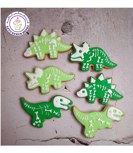 Dinosaur Themed Cookies - Skeletons 02