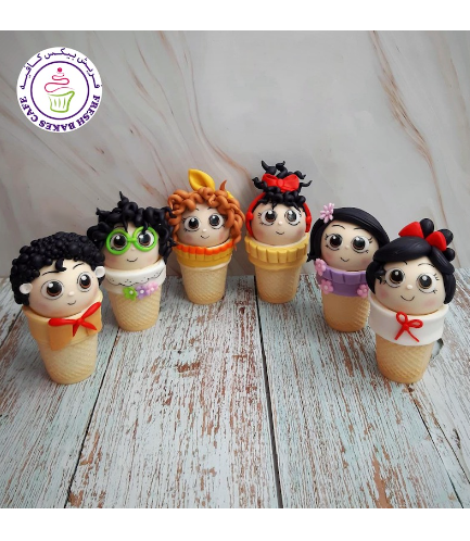Disney Encanto Themed Cone Cake Pops - Characters