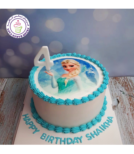 Cake - Picture - Printed Picture - Cream Cake - Elsa