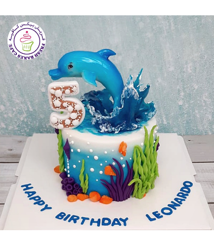Dolphin Themed Cake - 3D Cake Topper