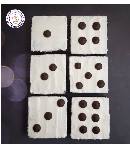 Domino Themed Brownies