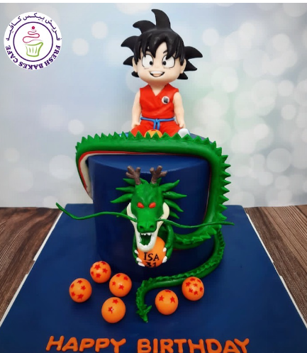 Dragon Ball Z Themed Cake - 3D Cake Toppers