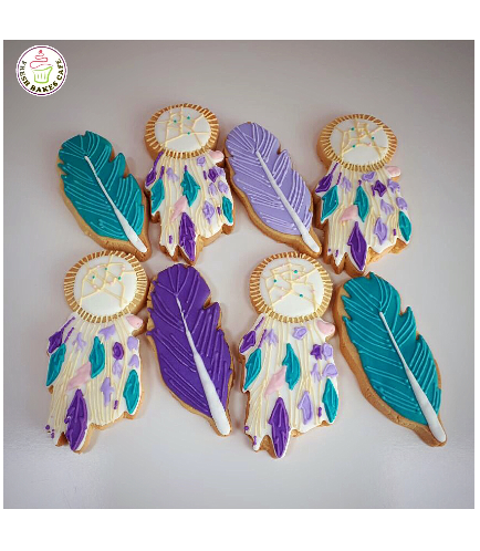 Dream Catcher & Feather Themed Cookies 01