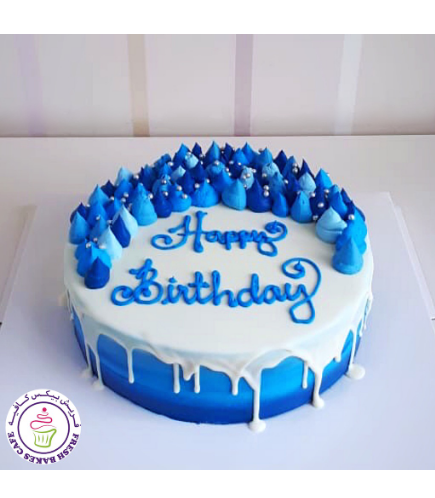 Cake - Cream Piping 01 - Blue