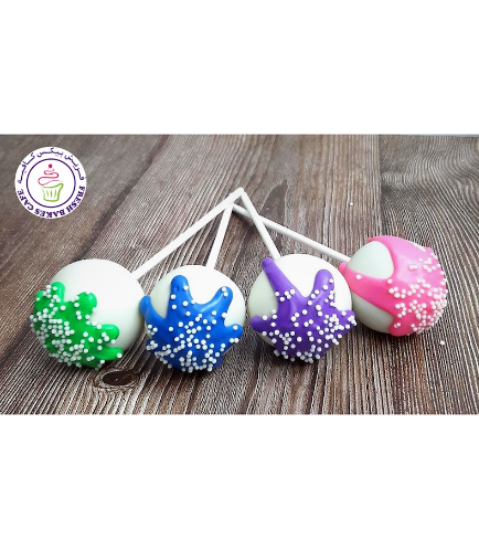 Drizzle Themed Cake Pops