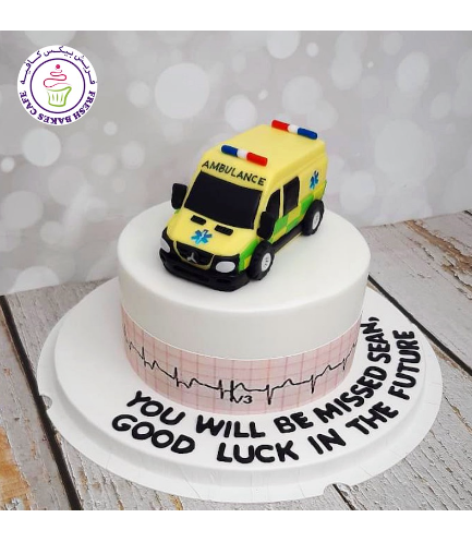 EMT Themed Cake - Ambulance