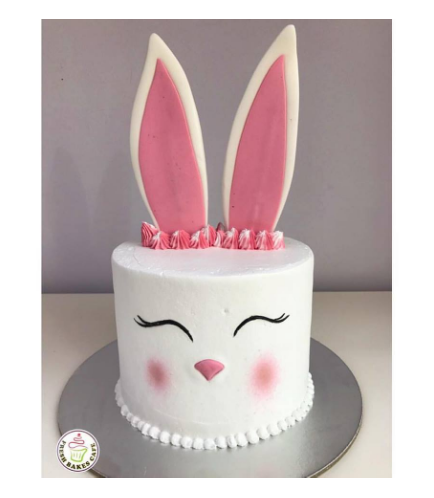 Cake - Rabbit - 2D Cake - Cream 01