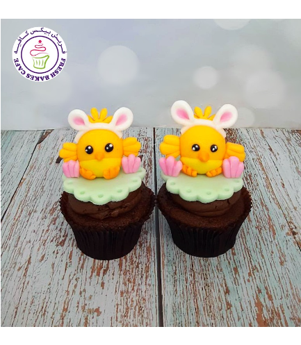 Cupcakes - Chicks - 3D Toppers 02