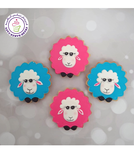 Cookies - Sheep - Body - Front - Blue & Pink