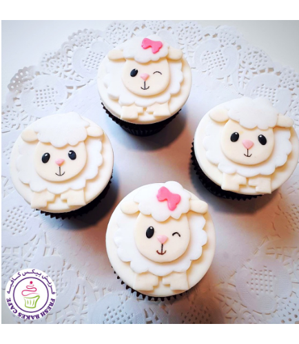 Cupcakes - Sheep - 2D Toppers 03