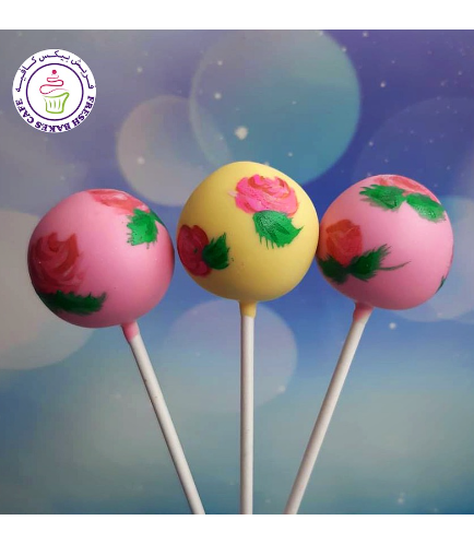 Eid Themed Cake Pops - Roses 02