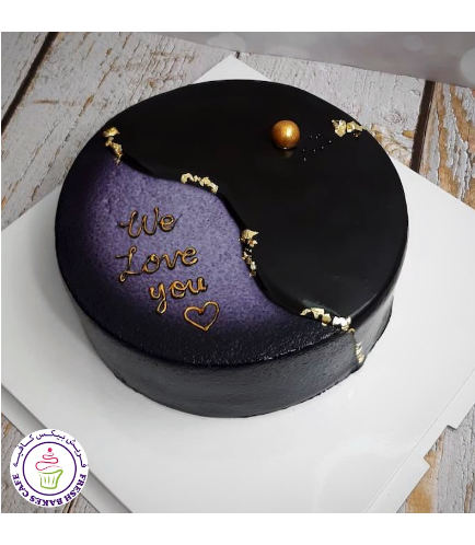 Cake - Black, Purple, & Gold