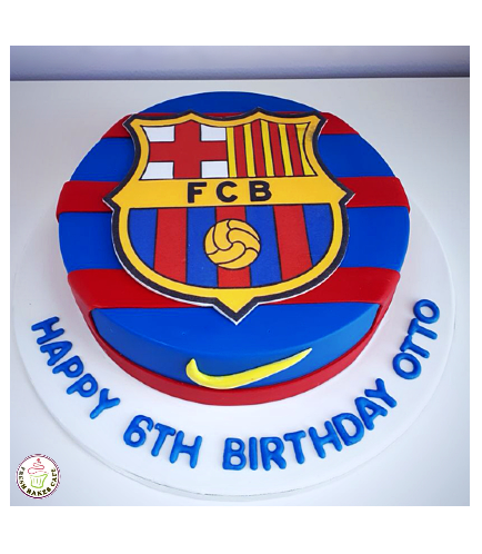 Football Themed Cake - FC Barcelona - Logo - Printed Picture 02