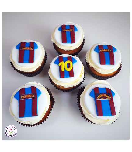 Football Themed Cupcakes - FC Barcelona 01