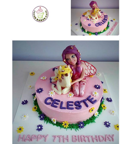 Fairies Themed Cake - Mia & Me - 3D Cake Toppers