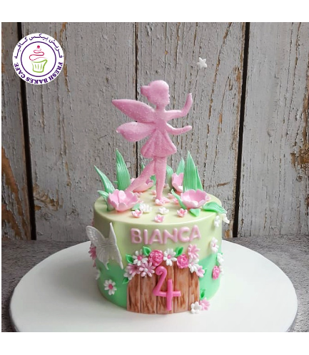 Fairies Themed Cake - Silhouette