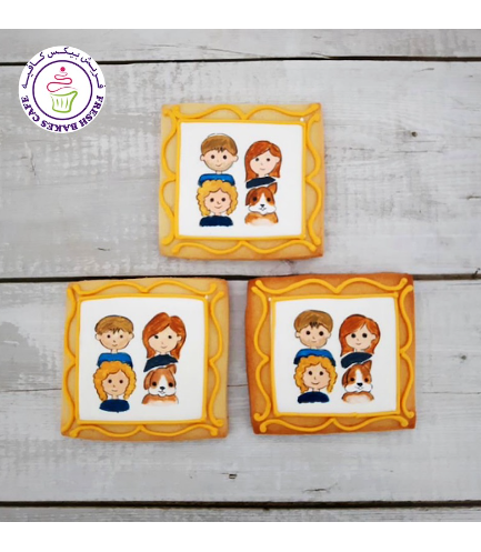 Family Portrait Themed Cookies