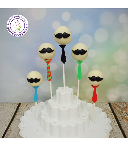 Cake Pops - Mustache & Tie