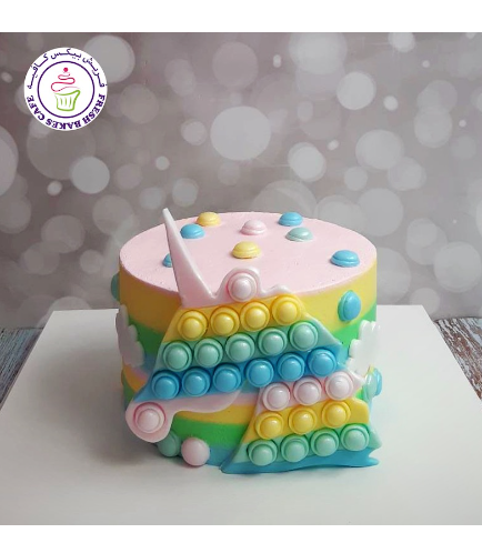 Fidget Toy Themed Cake - 3D Cake Topper - Unicorn