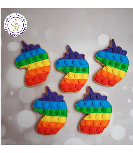 Fidget Toy Themed Cookies - Unicorns 01