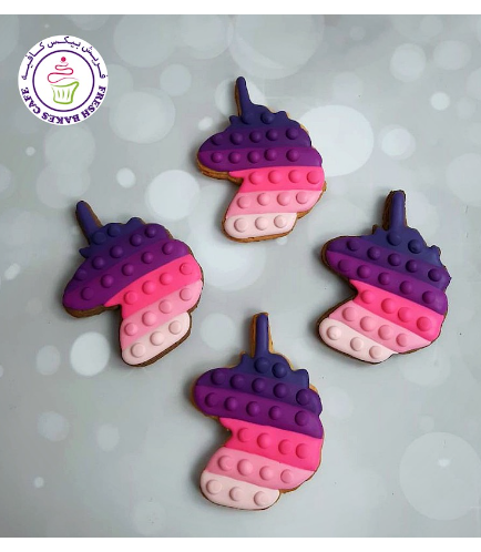 Fidget Toy Themed Cookies - Unicorns 02