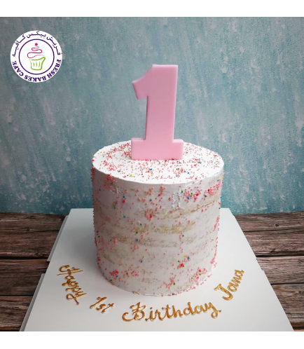 Number Themed Cake - 3D Cake Topper - Sprinkles 03