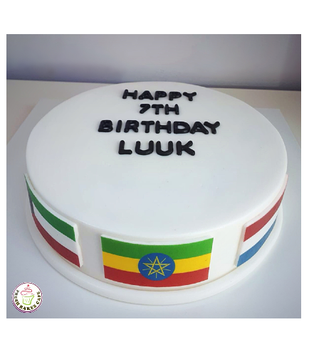 Flags Themed Cake 01