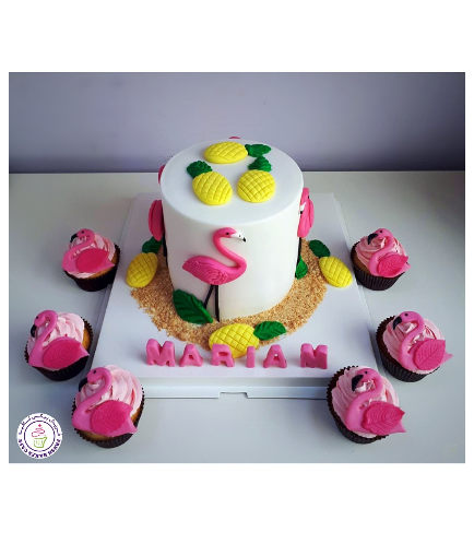 Cupcakes - Flamingo
