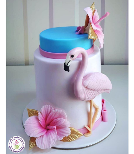 Cake - Flamingo - 2D Cake Topper 01b